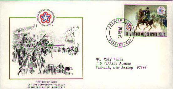 French West Africa, First Day Cover, Americana