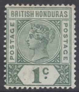 British Honduras Scott 38 - SG51, 1891 Victoria 1c MH*