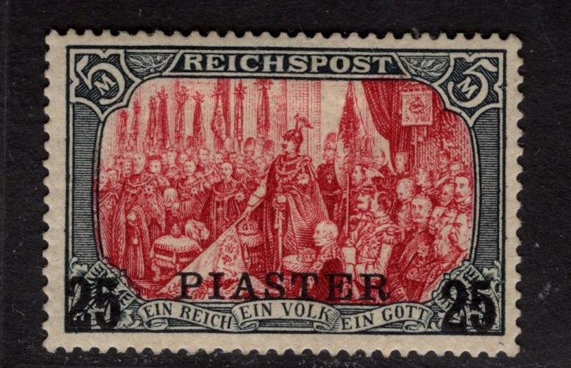 $German Offices Turkey Sc#24 Mi#23 M/H/VF, type I, not retouched, Cv. $640