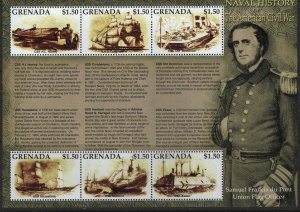 GRENADA 3252  MNH,   SOUVENIR SHEET,    AMERICAN CIVIL WAR