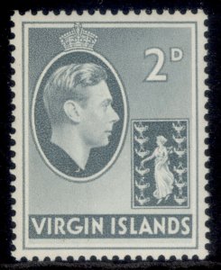 BRITISH VIRGIN ISLANDS GVI SG113, 2d grey, NH MINT. CHALKY