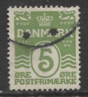 Denmark - Scott 90 - Definitive Issue -1930 - Used - Single 5o Stamp