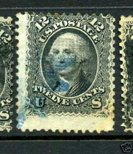 Scott #90 Washington E-Grill Used Stamp (Stock #90-5)