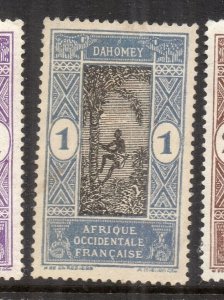 French Dahomey 1920s Early Issue Fine Mint Hinged 1c. NW-231263