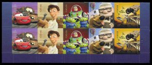 PCBstamps  US #4553/4557 PB $4.40(10x44c)Pixar:Send a Hello, MNH, (PB10-2d)