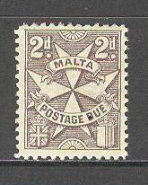 MALTA Sc# J14 MNH FVF Maltese Cross Postage Due WMK 4
