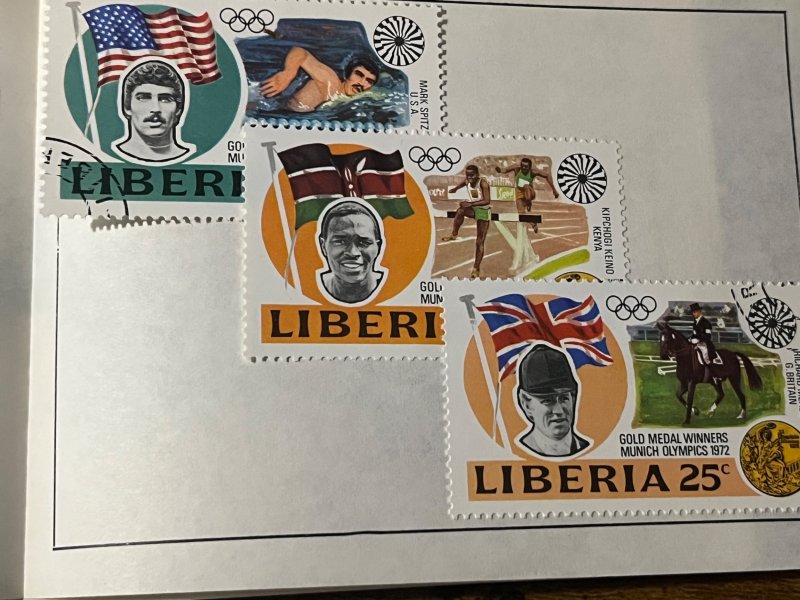 LIBERIA, #616-621, USED