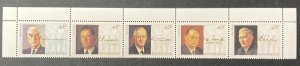 Australia 1994 #1380 Strip, WW II Prime Ministers, MNH.