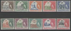 BASUTOLAND SG43/52 1954 DEFINITIVE SET TO 5/= MTD MINT