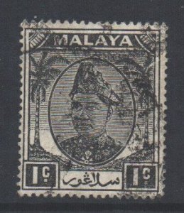 Malaya Selangor Scott 80 - SG90, 1949 Sultan 1c used