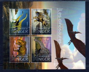 NIGER #1334 2013 DINOSAURS MINT VF NH O.G M/S