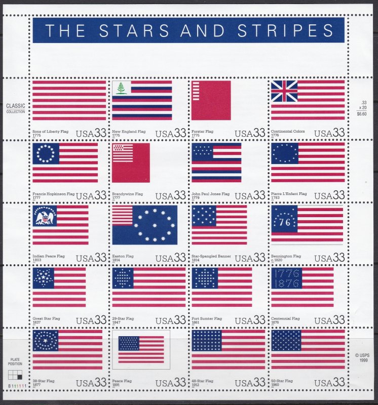 3403 The Stars & Stripes MNH