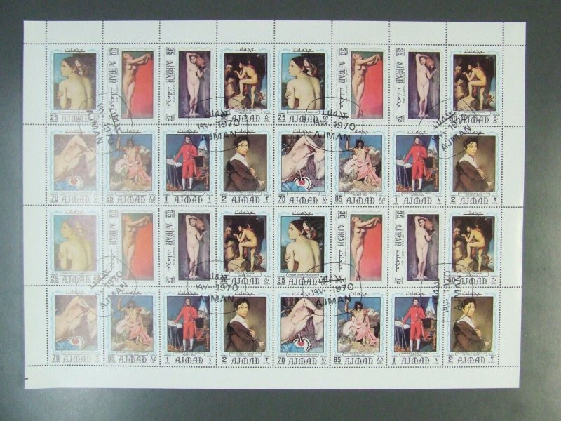 Ajman 100 Sheets Stamped-