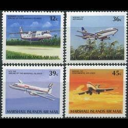 MARSHALL IS. 1989 - Scott# C22-5 Planes Set of 4 NH