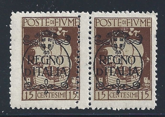 1924 Fiume, San Vito n . 204oa 15 cent. brown MNH ** VARIETY