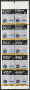 Marshall Islands 39a booklet pane MNH