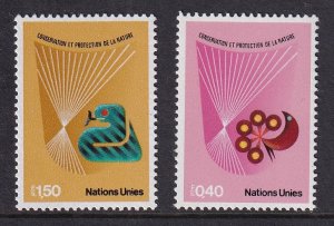 United Nations Geneva  #111-112  MNH  1982  protection of nature