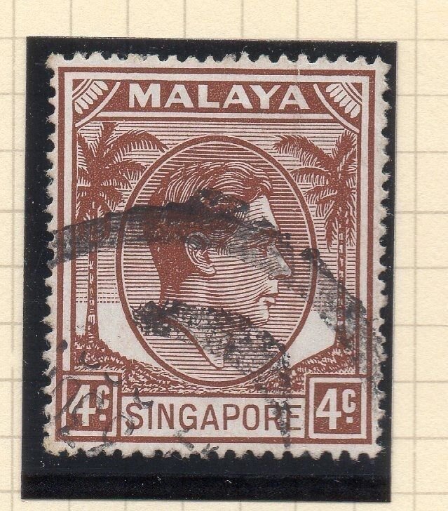 Singapore 1948 Early GVI Issue Fine Used 4c. 107879