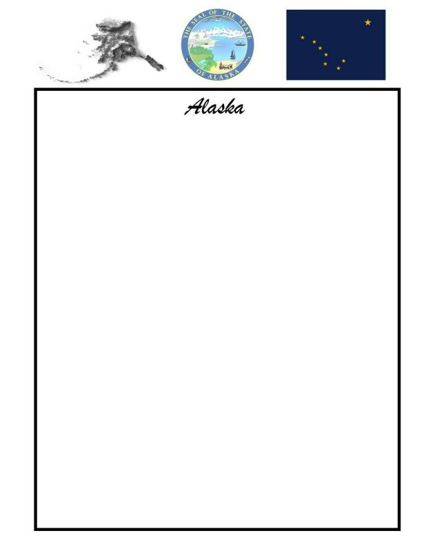 MAC'S 100 BLANK PAGES- ANY State For Stamps, School Projects, Scrapbooks, Trips 