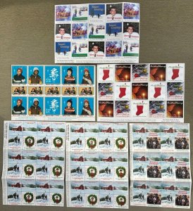 Omaha Home for Boys Lot of 127 MNH Seals / Poster Stamps in 6 mini sheets