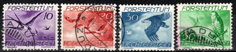 Liechtenstein #C17, C19-21 F-VF Used CV $6.25 (X7054)