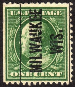 1908, US 1c, Franklin, Used, Sc 331