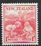 New Zealand B13 MH. Health stamp. Children playing.