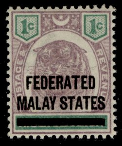 MALAYSIA - Federated Malay EDVII SG1, 1c dull purple & green, NH MINT. 