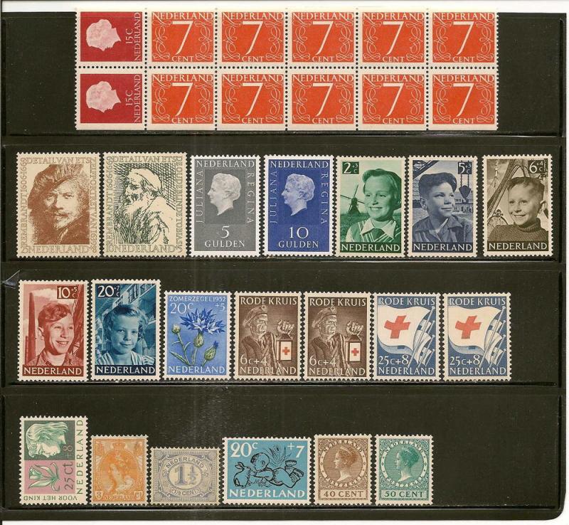 Netherlands Classics Lot-Mint/Used-Fine/Very Fine-Hinged