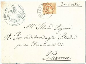 72950 - ITALY- Postal History - COVER from BUSSETO (Birthpalce of VERDI)  1887