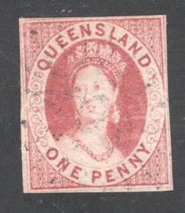 Queensland SC #1     VF, Used, light crease.  CV $1050.00   ....   5210001