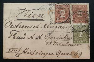 1900 Makassar Netherlands Indies Vintage Mini Cover to Vienna Austria