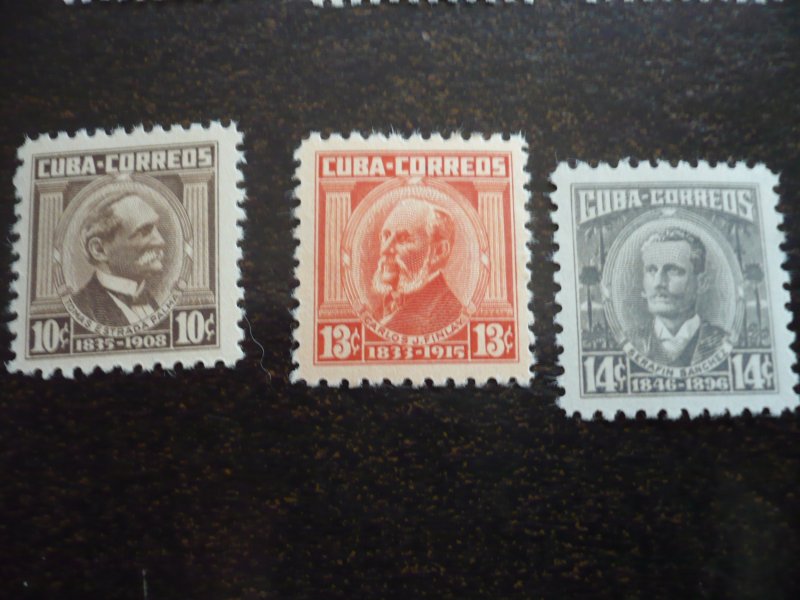 Stamps - Cuba - Scott# 519-528 - Mint Hinged Set of 12 Stamps