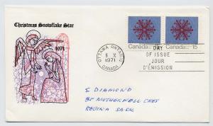 Canada First day cover #557, Christmas