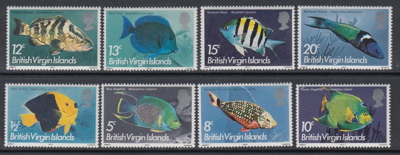 British Virgin Islands 284a-294a Fish MNH VF