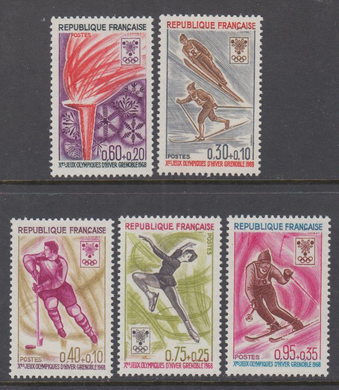 France B411-B415 Winter Olympics MNH VF