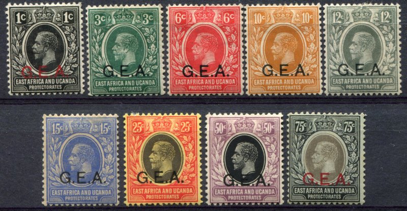 British Stamps with GEA overprint Germany  Sc.#  ?   Mi.#   MH*