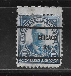 #637 Used Single PRECANCEL AS SHOWN