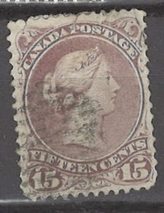 COLLECTION LOT # 3128 CANADA #29 TEAR ON LEFT 1868 CV+$65