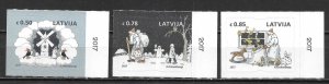 Latvia 981-83 2017 Christmas set MNH (lib)