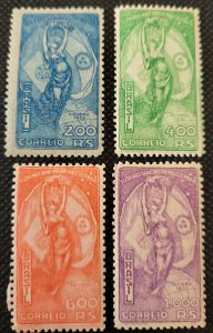 BRAZIL, 1933, Figure of the Republic, set of 4,MNH,SCV$7.35