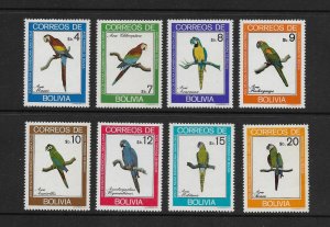 BIRDS - BOLIVIA #661-8 MNH