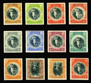 Barbados #140 / #151 1920-1921 Victory Issue Set Except for #148, Extra Fine MLH