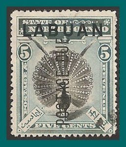 Labuan 1901 Postage Due, Pheasant, cancelled  #J4,SGD4a