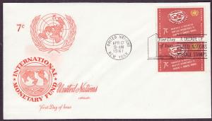 United Nations #91 pair Artmaster FDC