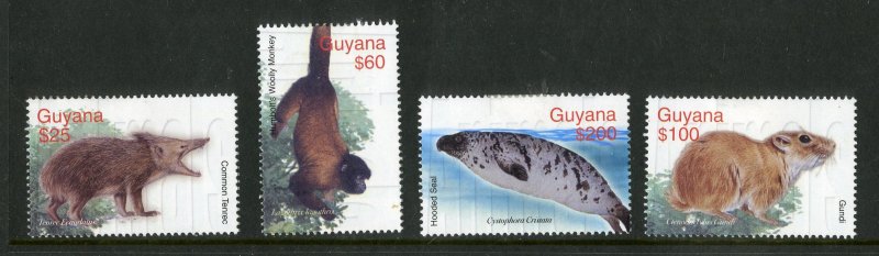 GUYANA 3799-3802 MH  SCV $4.25 BIN $2.00