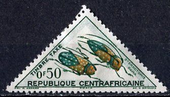 Central Africa; 1962; Sc. # J1;  MNH Single Stamp