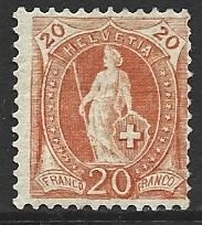 COLLECTION LOT 13730 SWITZERLAND #82 UNG 1882 CV+$200