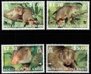 SOLOMON ISLANDS SG1003/1006 2001 ENDANGERD SPECIES MNH