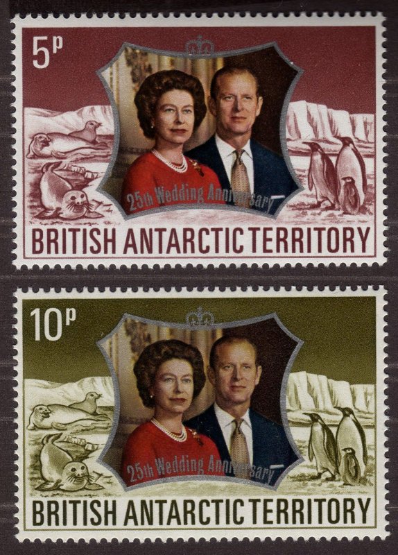 1972 British Antarctic,  Sc 43-44